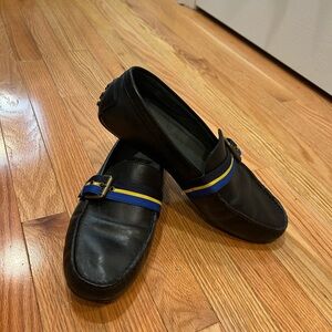 Polo Ralph Lauren Black Wessel Leather Driver Shoes-Size 10.5 Men’s
